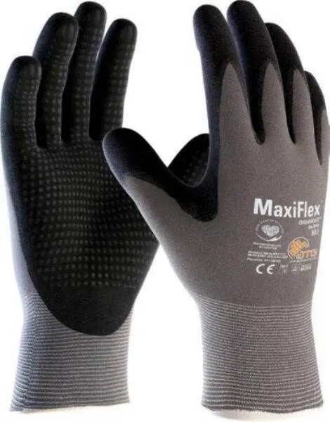ATG Montagehandschuhe Maxi Flex Ultimate Nylon Größe 12 grau schwarz