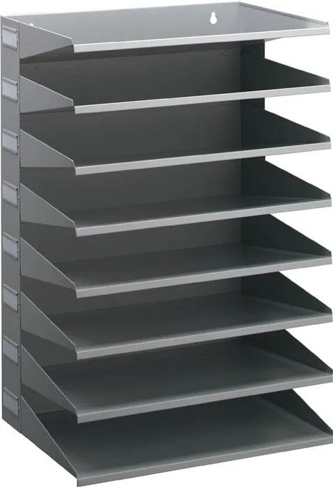 Sortierstation 8 Fächer H540xB360xT250mm Stahlbl.lichtgrau DURABLE