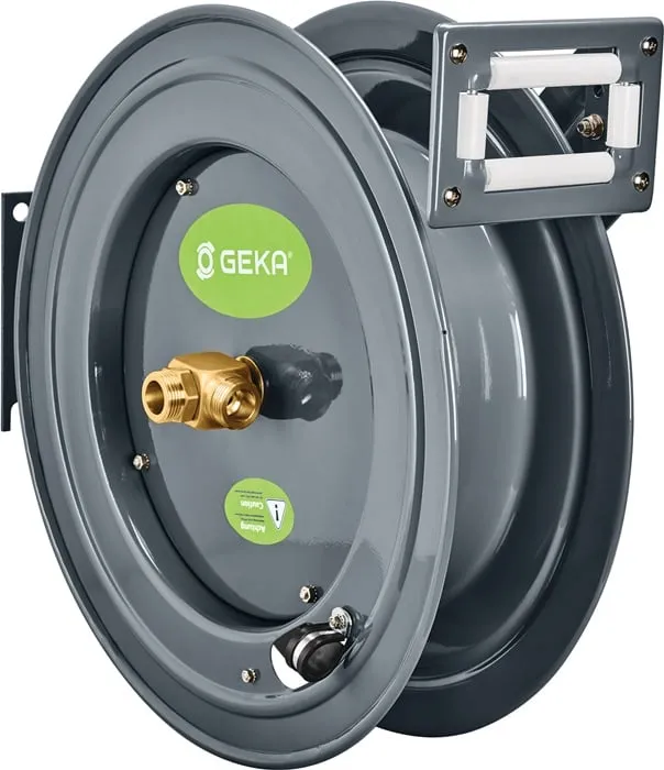 Schlauchaufroller PA20 Anschl.-Gew.33,25mm G 1 AG Zoll pulv.STA GEKA