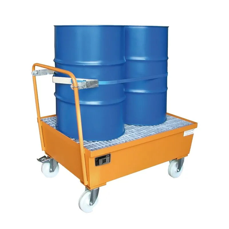 Auffangwanne Typ AW-F für 1 200-Liter Fass, Fahrbar