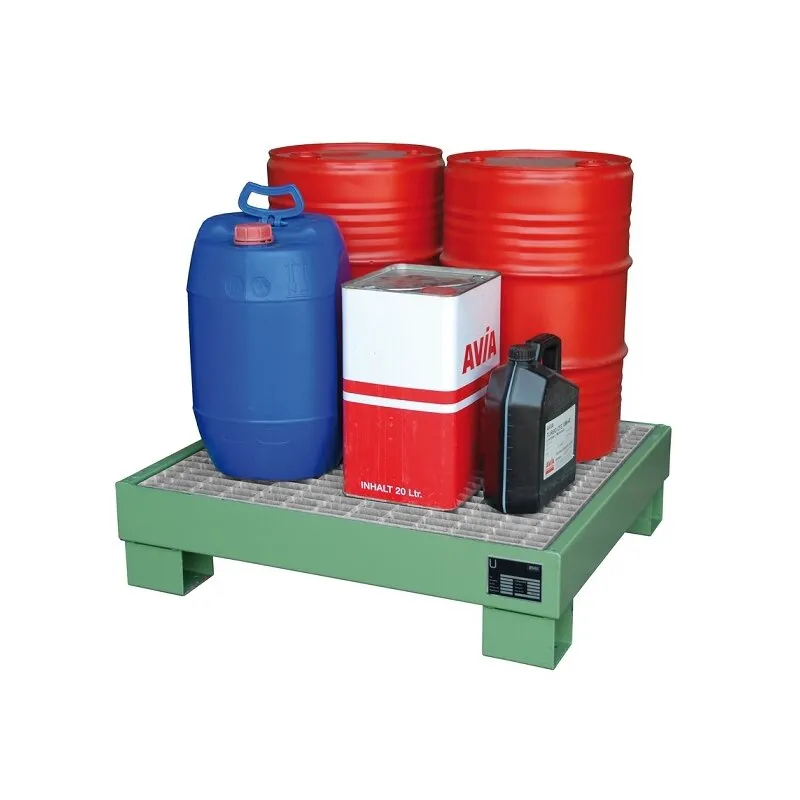 Auffangwanne zur Lagerung von max. 4 60-l Fässer
