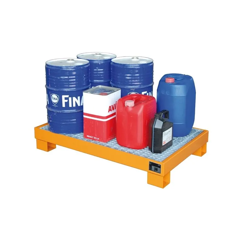 Auffangwanne zur Lagerung von max. 6 60-l Fässer