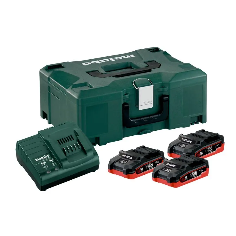 Basis-Set Metabo 3 x LiHD 3.1 Ah + Metaloc (685075000)