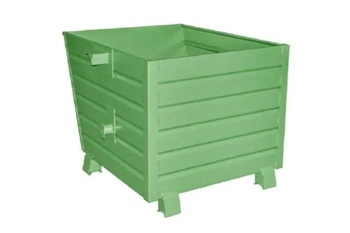 Bauer Stapelkipper BSK 90 lackiert resedagrün Breite 1000 mm