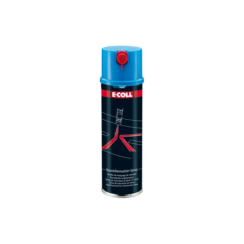 Baustellenmarkierspray 500ml E-COLL blau