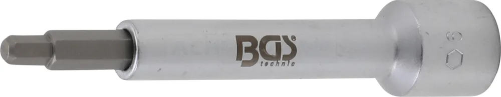 BGS Bit-Einsatz | Antrieb Innenvierkant 12,5 mm (1/2") | Innensechskant 6 mm – 2087-H6
