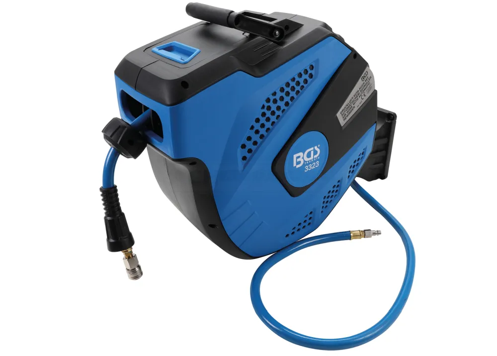 BGS Druckluftschlauch mit Aufroller | automatisch | 12 m + 2 m – 3323