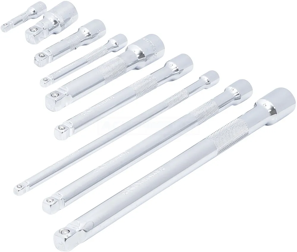 BGS DIY Kippverlängerungs-Satz | 6,3 mm (1/4") / 10 mm (3/8") / 12,5 mm (1/2") | 9-tlg. – 6113