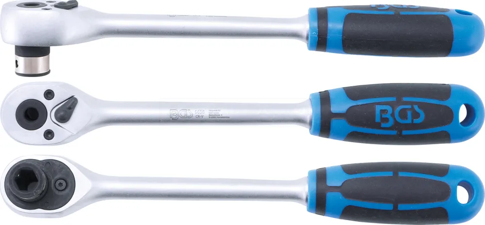 BGS Bit-Knarre | extra lang | Abtrieb Innensechskant 10 mm (3/8") | 240 mm – 6656