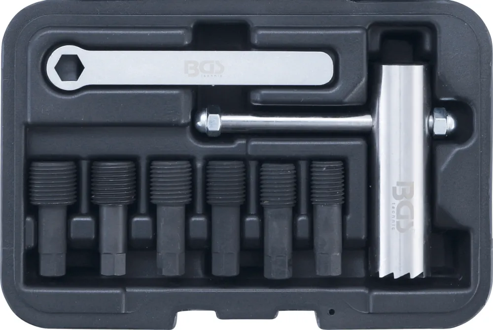BGS Ölablass-Schrauben-Dichtsitz-Fräser-Satz | 8-tlg. – 6674