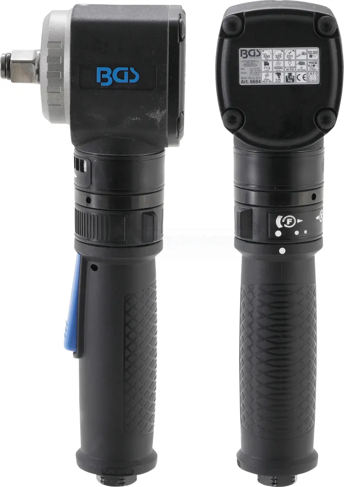 BGS Druckluft-Schlagschrauber | abgewinkelt | 12,5 mm (1/2") | 550 Nm – 6684