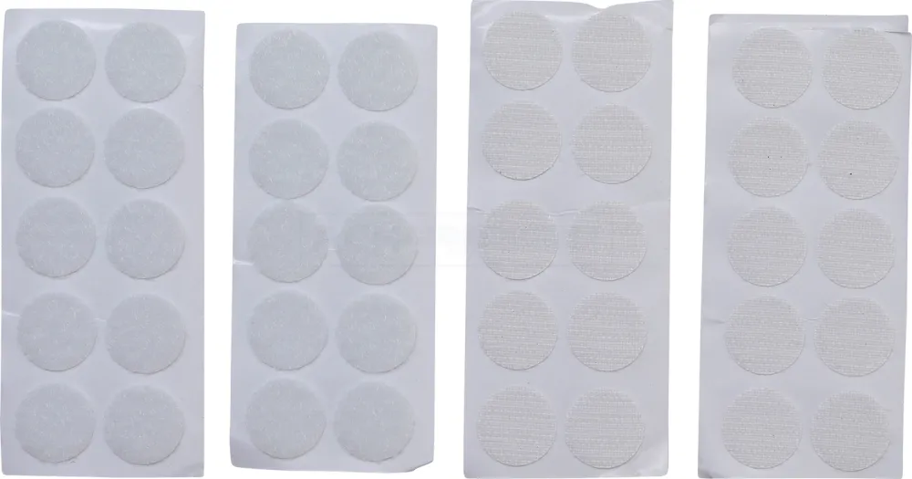 BGS DIY Klettpunkte | selbstklebend | weiß | 40-tlg. – 80555