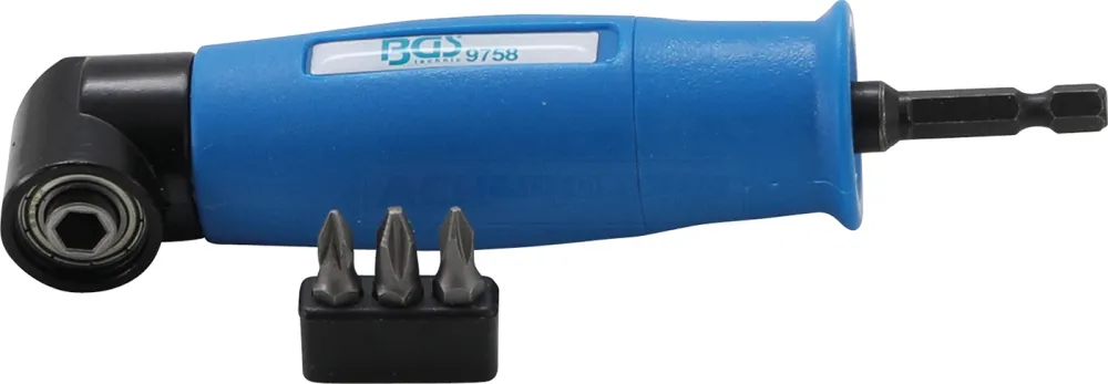 BGS Winkelbohrvorsatz | Antrieb Außensechskant 6,3 mm (1/4") / Abtrieb Innensechskant 6,3 mm (1/4")
