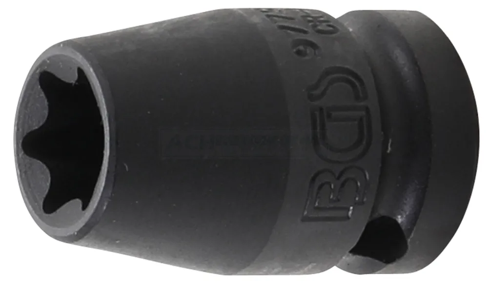BGS Kraft-Steckschlüssel-Einsatz E-Profil | Antrieb Innenvierkant 12,5 mm (1/2") | SW E16 – 9779-16