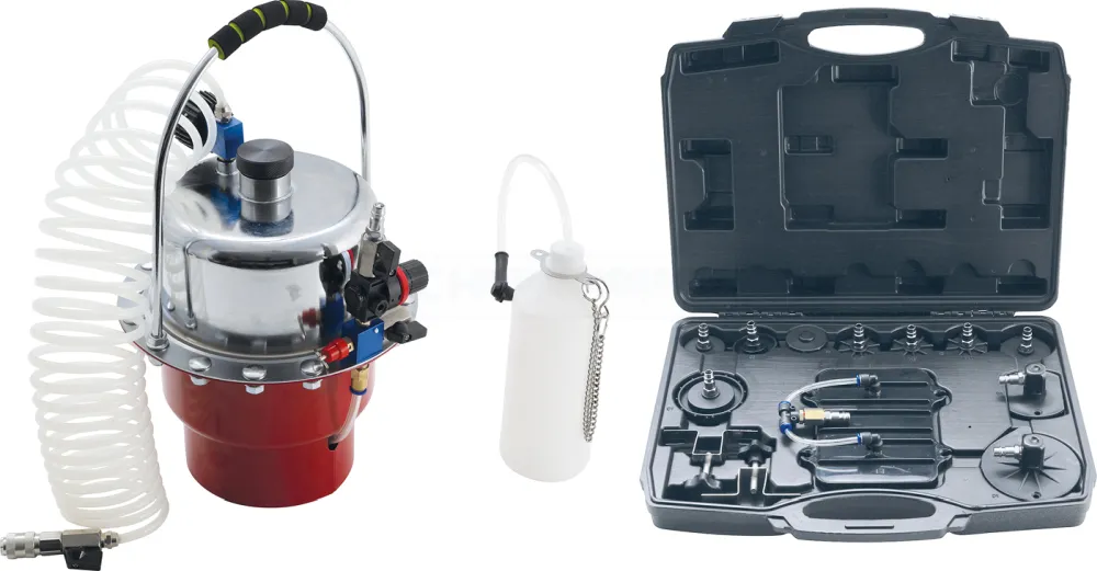 BGS DIY Druckluft-Bremsenentlüfter- und Adapter-Satz | 17-tlg. – 9783