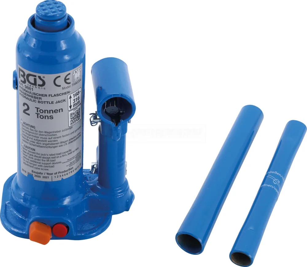 BGS Hydraulischer Flaschen-Wagenheber | 2 t – 9881