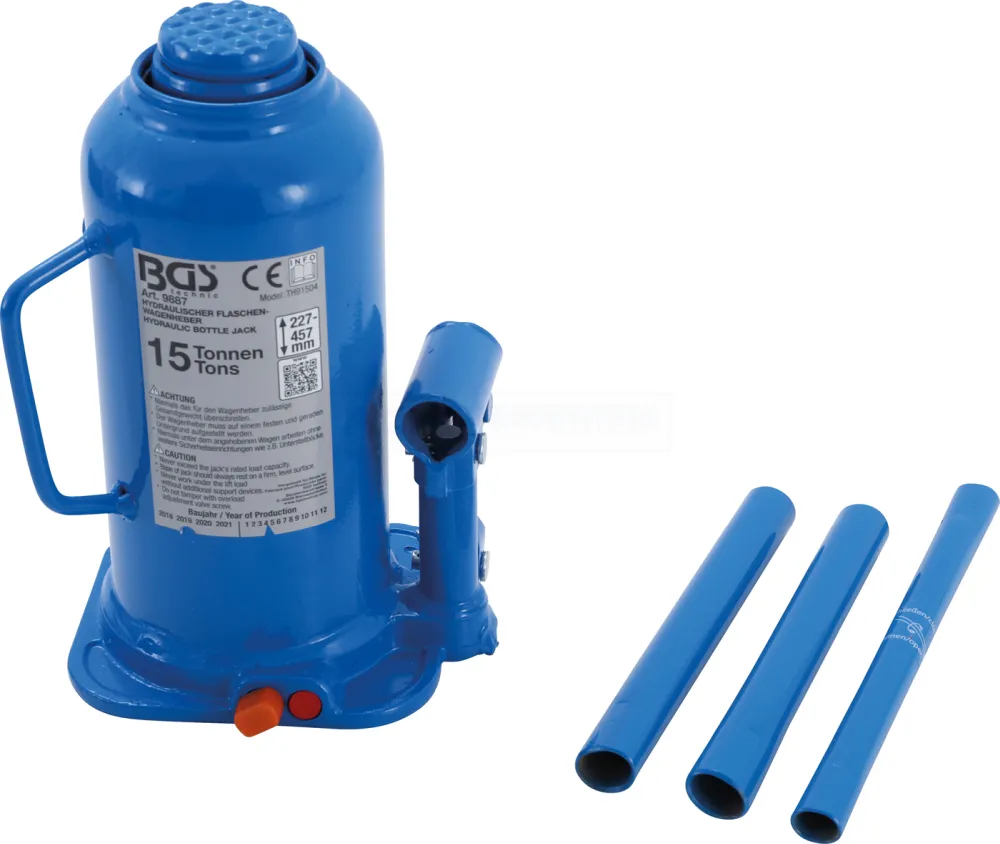 BGS Hydraulischer Flaschen-Wagenheber | 15 t – 9887