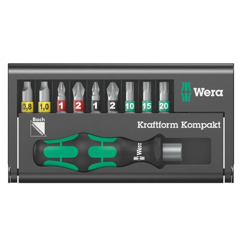 Bits-Sortiment Kraftform Kompakt 13 PROMOTION Bach Tool Finder Wera
