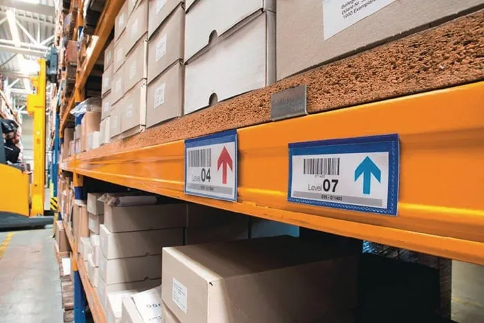 Etikettentasche B297xH210mm blau magn.50St./Pack DURABLE