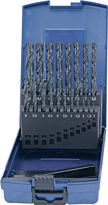 Spiralbohrersatz DIN 338 TypN D.6-10x0,1mm HSS 41tlg.Ku.-Kass.PROMAT