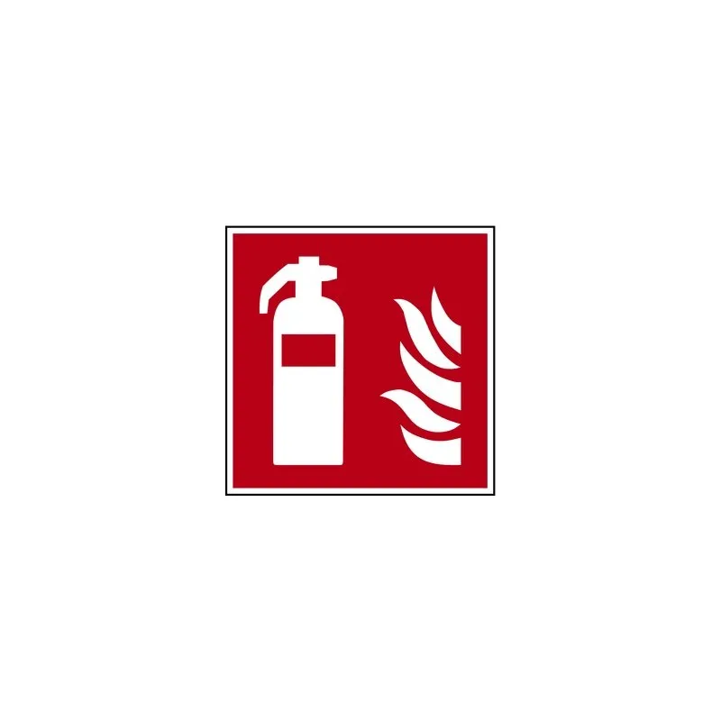 Brandschutzzeichen Feuerlöscher Folie 150x150 mm