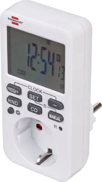 Brennenstuhl Comfort Line Digitale Wochenzeitschaltuhr digitale Timer Steckdose