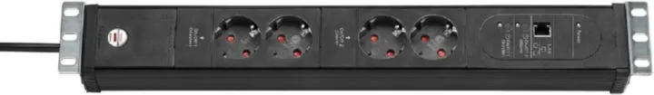 Brennenstuhl Premium Web Line V3 Internet Steckdosenleiste schwarz