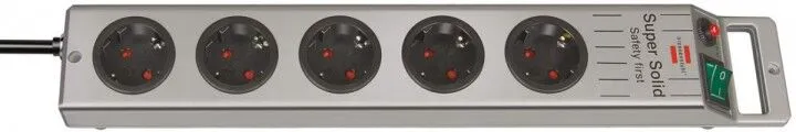 Brennenstuhl Steckdosenleiste 5 Stecker Super Solid Line 2,5 m