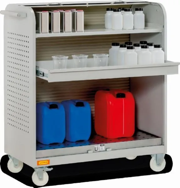 Cemo Mobiles Gefahrstoffdepot bis 50 kg 61 × 124 × 136 cm