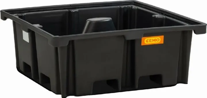 Cemo PE-Fass-/Palettenauffangwanne 400/4 129 x 129 x 48 cm