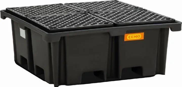 Cemo PE-Fass-/Palettenauffangwanne 400/4 129 x 129 x 50 cm