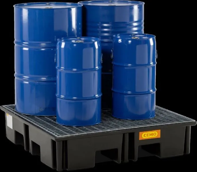 Cemo PE-Palettenauffangwanne 123 x 123 x 26 cm 220 Liter