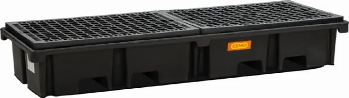 Cemo PE-Palettenauffangwanne 242 x 88 x 39 cm 425 Liter Auffangvolumen