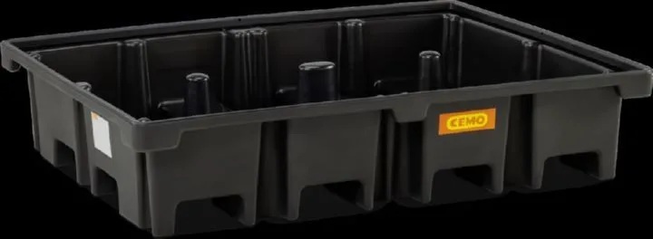 Cemo PE-Palettenauffangwanne 425 l Auffangvolumen 167 x 127 x 36 cm