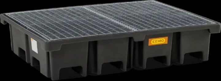 Cemo PE-Palettenauffangwanne 167 x 127 x 36 cm 425 l Auffangvolumen