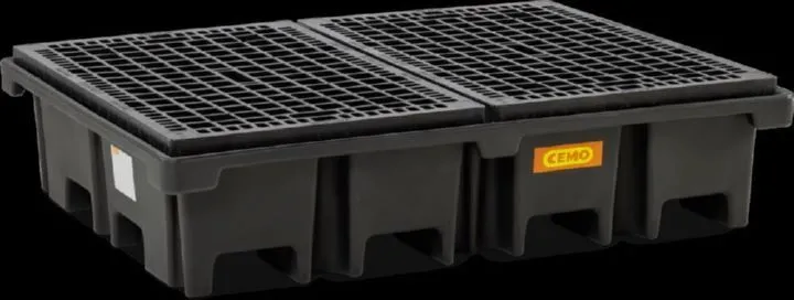 Cemo PE-Palettenauffangwanne 167 x 127 x 39 cm Auffangvolumen 425 Liter