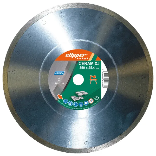 Norton Diamantscheibe CERAM XJ 200x25,4mm, Segmentbreite 1,6 mm