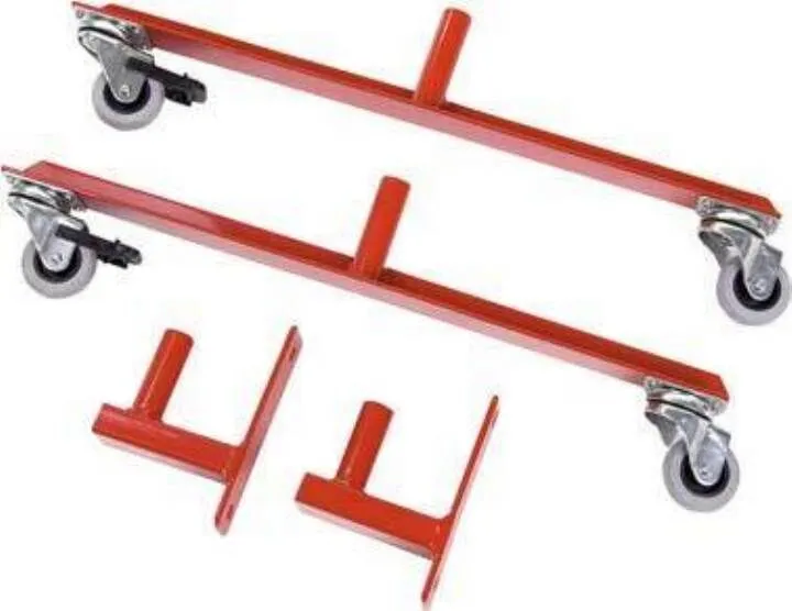 Dancop Scherengitter 3,6x1,05m rot weiss Wandbefestigung Rollen