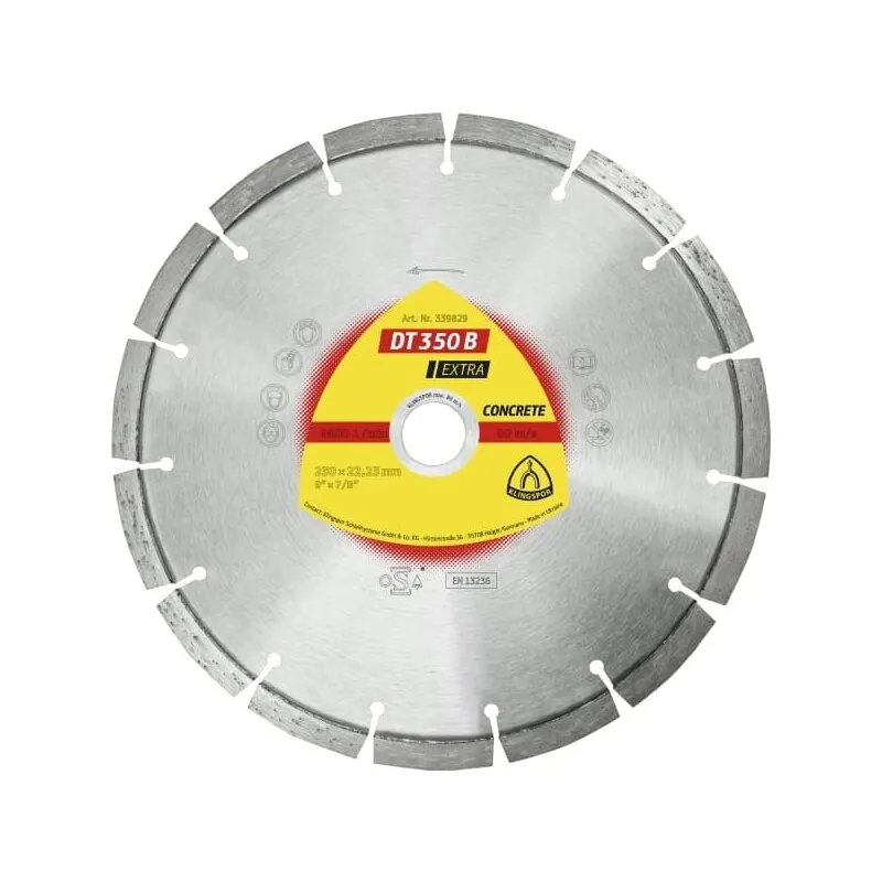 Diamanttrennscheibe DT 350 B Extra Beton 230 x 2,6 x 22,23 Klingspor