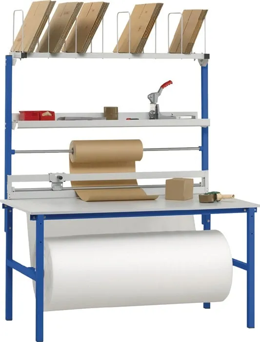 Packtischset B2000xT800xH2205mm Aufbauten Variante 2