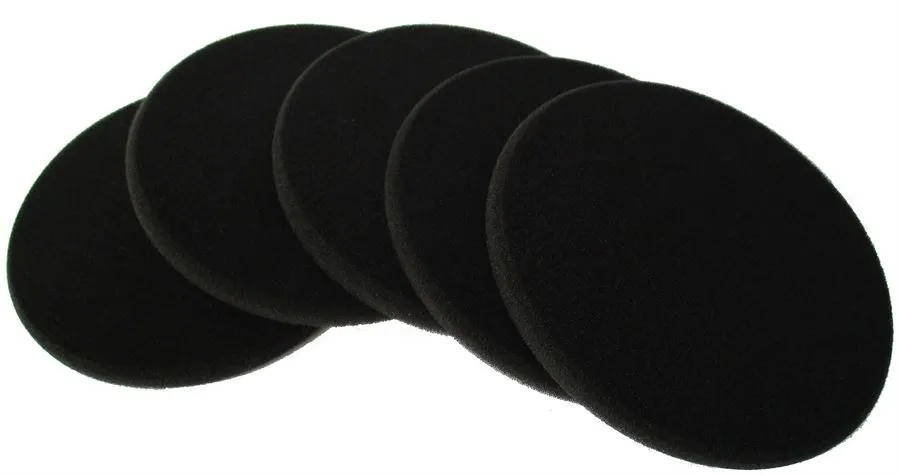 ACH Easy Polierpad Ø 145mm x 8mm schwarz weich Klett 5er Pack