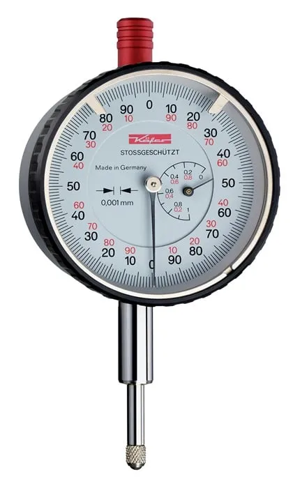 Messuhr FM1000/5 S 5mm Abl.0,001mm m.Stoßschutz KÄFER