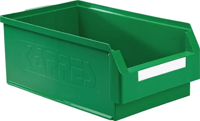 Sichtlagerkasten L500xB300xH200mm PE grün RASTERPLAN