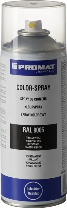 Colorspray tiefschwarz hochglänzend RAL 9005 400 ml Spraydose PROMAT CHEMICALS VE: 6St.