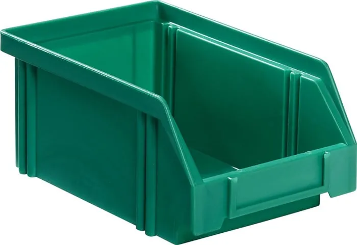 Sichtlagerkasten LK L160/140xB105xH75mm PS grün LA-KA-PE VE: 25St.