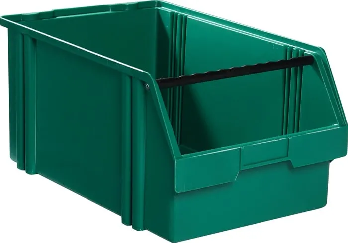 Sichtlagerkasten LK L500/450xB300xH230mm PS grün LA-KA-PE VE: 8St.