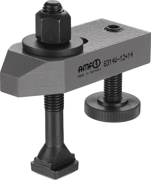 Spanneisen Nr.6314V f.T-Nut 18mm Spann-H.13-46mm Spannschraube M16x18x125mm AMF