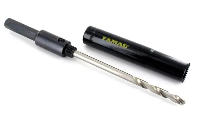 Famag Aufnahmeschaft für Rolladenlochsäge inklusive Vorbohrer 7,0mm