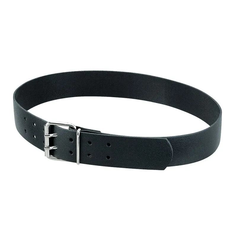 FHB Ledergürtel mit Doppeldorn - CARSTEN 85001 schwarz 120 cm