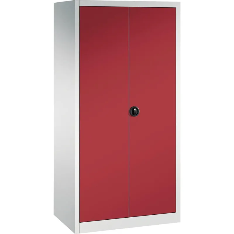 Flügeltürenschrank FORUM 4 Böden, 110kgTraglast H1950xB1200xT600mm RAL 7035/3003